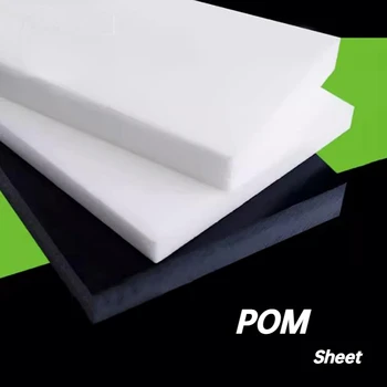  1 Adet Beyaz Siyah POM Levha Plastik Levha Polioksimetilen Plaka CNC Gravür Kesme Modeli Kurulu DIY Ham Model Malzemeleri