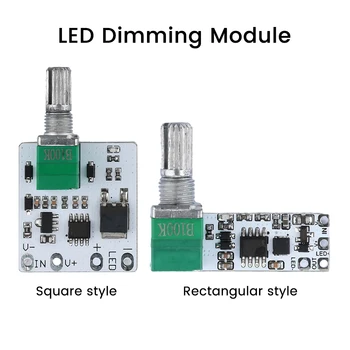  LED Sabit Voltaj Dimmer modül lamba Şerit Parlaklık Ayarı Dolgu ışığı masa lambası Topuzu Potansiyometre Kademesiz Modülü
