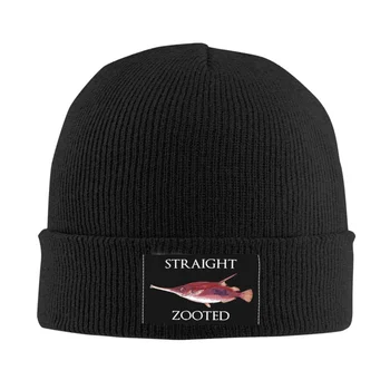  Düz Zooted Balık Skullies Beanies Caps Kış Sıcak Örgü Şapka Kadın Erkek Hip Hop Yetişkin Komik Tasarım Kaput Şapka Açık Kayak kap