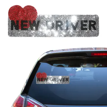 Yeni Yaratıcı Tasarım Acemi Sürücü Araba Sticker Otomobil Çıkartmaları Kadın Kız Araba çıkartma Oto Aksesuarları