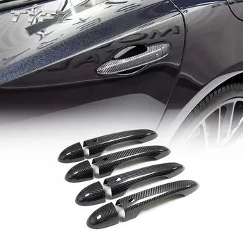  Araba Karbon Fiber Dekorasyon Spor Stil Kapı Kolu Aksesuarları Maserati Levante Ghibli Quattroporte