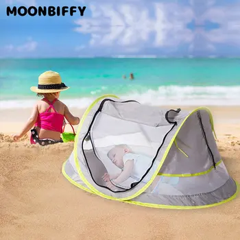  Seyahat Yatakları Açık Bebek plaj çadırı Taşınabilir Bebek Barınakları Pop Up UV Geçirmez çocuk plaj çadırı Çok Fonksiyonlu Bebek Mobil Yatak