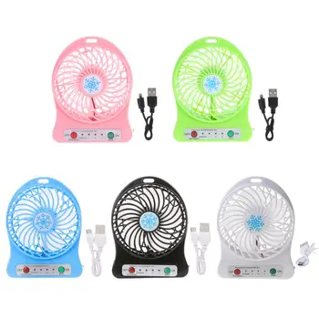  Sıcak satış taşınabilir led ışık Fan Hava Soğutucu Mini Masa USB Fan Üçüncü Rüzgar USB Fan Dropship