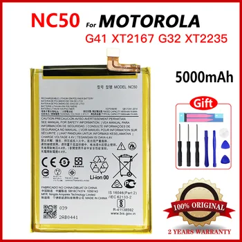 Orijinal NC50 Yedek Pil Motorola MOTO G41 XT2167 G32 XT2235 Cep Telefonu Batteria + Araçları Takip Numarası