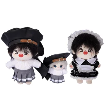  10cm/ 20cm Okul Kız Japon Üniforma Moda JK Üniformaları Hizmetçi Üniforma Exo 10 / 20cm Bebek Idol Peluş oyuncak bebek giysileri