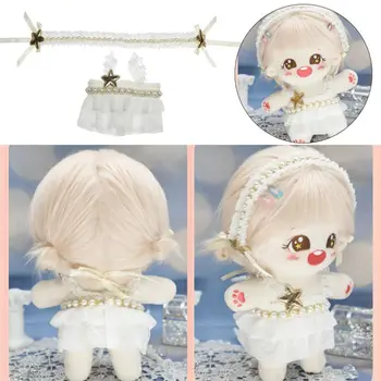  Inci Kafa Bandı Dekorasyon Bahar Yaz Elbiseler Moda Pamuk Bebek Peluş Bebek Giysileri oyuncak bebek Şapkalar EXO Idol Bebek