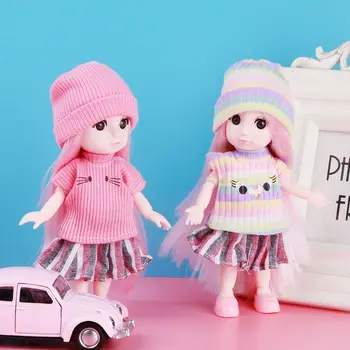  Çocuk Moda High-end 16~17cm en iyi hediyeler kız Oyuncak oyuncak bebek giysileri şapka Bebek Etek Takım Elbise
