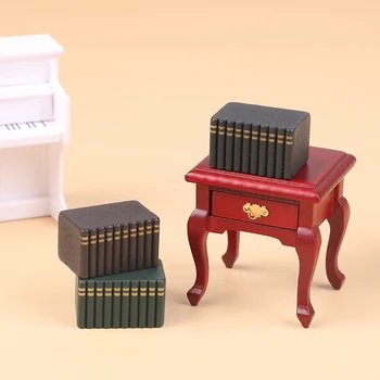  1 takım Mini Kitap Bebekler Dollhouse Kiti Aksesuarları Minyatür Kitaplar Oyuncaklar Sahne Modeli Mobilya Aksesuarları