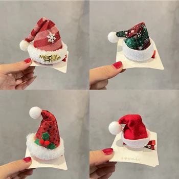  Noel Firkete Shining Pullu Kar Tanesi Sevimli Şapkalar Çocuklar Kız Karikatür Firkete Hoilday Dekorasyon Noel Aksesuarları Hediye