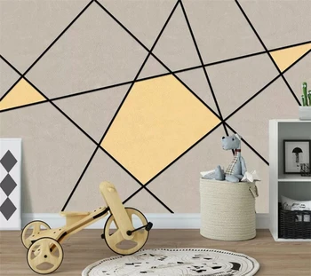  Özel duvar kağıdı 3d fotoğraf duvar İskandinav geometrik desen stereo hattı TV arka plan duvar kağıtları ev dekor duvar papel de parede