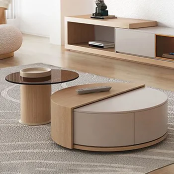  Iskandinav oturma odası kahve sehpası Minimalist Tasarım Ciltli Benzersiz Sehpa Ayarlanabilir Masa Bas De Salon Ev Mobilyaları