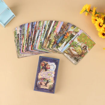  1 Kutu Tarot Kartları Tarot Kitap İngilizce Günlük Cadı Tarot Yeni Başlayanlar için Tahta Oyunları Astroloji Kehanet Kartları Araçları