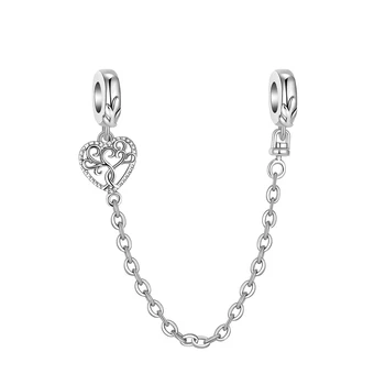  925 gümüş aşk ağacı butik moda güvenlik fit pandora orijinal bilezik göz alıcı boncuk kolye Dıy kadın mücevheratı