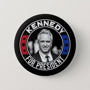  Robert Kennedy Jr Başkan İçin 2024 Yumuşak Düğme Pin Yaka Yaka Pin Metal Elbise Moda Broş Komik Yaratıcı Hediye Dekor