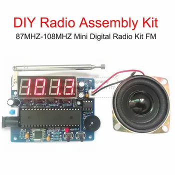  Kiti DIY Öğretim Uygulama dijital Ekran 87 MHZ-108 MHZ DIY Elektronik Radyo Üretim Montaj Elektronik Radyo Kaynak Kiti