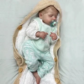  45 CM Reborn Bebek Bebekler Yumuşak Silikon Yakın Gözler Bebek Bebek Gerçek Görünümlü Bebek Bebekler Juguetes Para Niños Muñecas Bebek Kız için