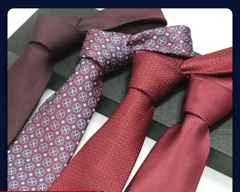  Kıdemli sense business executive kırmızı erkek kravat erkek resmi yıllık el kravat düğün toptan kravat
