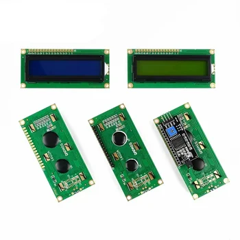  LCD1602 + I2C Modülü Mavi / Sarı Yeşil Ekran 16x2 Karakter lcd ekran PCF8574T PCF8574 IIC I2C Arayüzü 5V