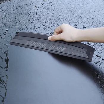  Araba sarma araçları Çizilmez Yumuşak Silikon Kullanışlı Silecek Su pencere sileceği Kurutma Bıçağı Temiz Kazıma Filmi Kazıyıcı Aksesuarları