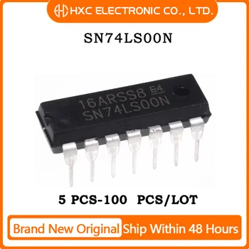  5/10/50/100 adet IC kapısı NAND 4CH 2-INP SN74LS00N 14DIP