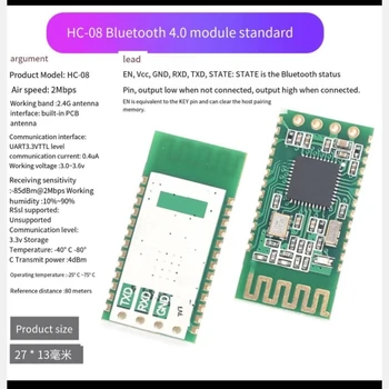  HC-08 Bluetooth 4.0 Modülü Master Slave Entegre DIY Kablosuz Seri Port İletim Elektronik Modülü