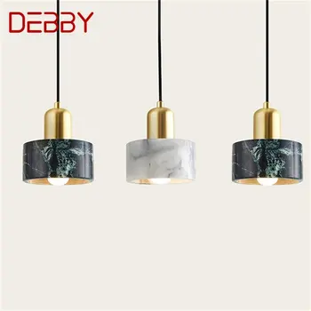  DEBBY Nordic kolye ışık Modern mermer LED lamba aksesuarı dekoratif ev yemek odası için