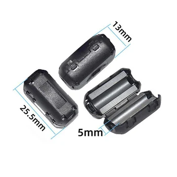  EMI Gürültü Filtresi Ferrit Çekirdek Siyah 12X25MM 2.5-5mm 5mm Yumuşak Manyetik TDK 5mm Ferrit Çekirdek Gürültü Bastırıcı