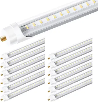  ONLYLUX Led tüp ışıklar 8ft, LED ampuller ışık 8 ayak 48 W 5000 K günışığı LED tüp ışık T10 T12 yedek çift
