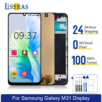  Orijinal Ekran Samsung Galaxy M31 M315 M315F SM-M315F LCD Dokunmatik Ekran Digitizer Meclisi Onarım