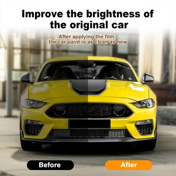  Ford Mustang için Mach1 2022-23 TPU Şeffaf Kiti araba boyası Koruma Filmi Ön Kesim PPF Temizle Çıkartması Vücut Sticker Aksesuarları