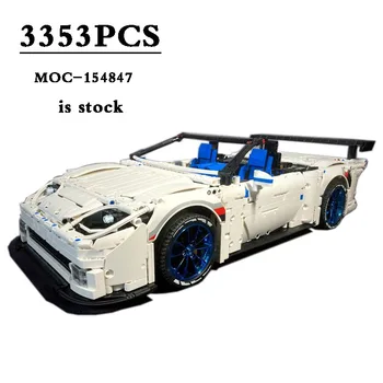  Klasik MOC-154847 Vita C6 ZR1 Cabrio Supercar Yarış Serisi, Araba Yapı Taşları Oyuncak 3354 adet noel hediyesi DIYay Hediyeler