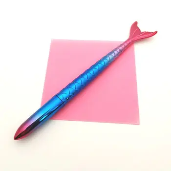  yaratıcı renk güzel balık kuyruğu jel kalem karikatür balık stil kalem Stu için