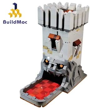  Buildmoc Oyun Ejderha Küpleri Kule Mimarisi MOC Set Yapı Taşları Setleri Oyuncaklar Çocuklar Çocuklar için Hediyeler Oyuncak 731 ADET Tuğla