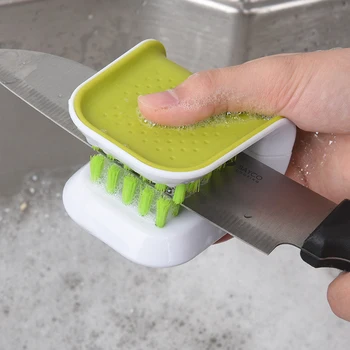  Yeni U Tipi Yıkama Bıçağı Fırça Mutfak Sofra Fırça Araba İç Açılabilir Temizleme Fırçası Otomotiv emniyet kemeri Yıkama Aracı