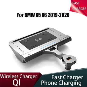  Aksesuarları Elektronik Telefon Hızlı araba şarjı Kablosuz Şarj Cihazı Qı 15W USB BMW X5 G05 X6 G06 2019 2020 Otomatik Kurulum