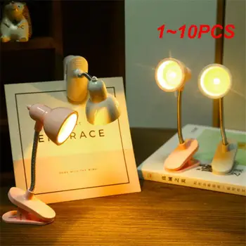  1~10 ADET Mini LED Kelepçe lamba pili Enerjili İmleri Taşınabilir ışık okuma Başucu Masa Komidin Dekoratif Kitap Çocuk
