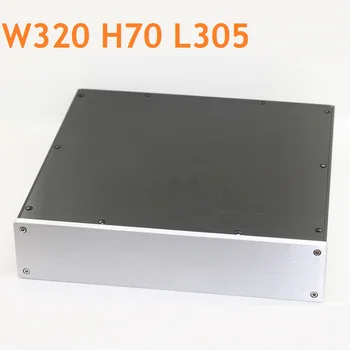  DAC Preamp Tüp Konut DIY Anodize Alüminyum Çözme Kabuk güç amplifikatörü Kaynağı Şasi W320 H70 D305 Orta Boy Dolap