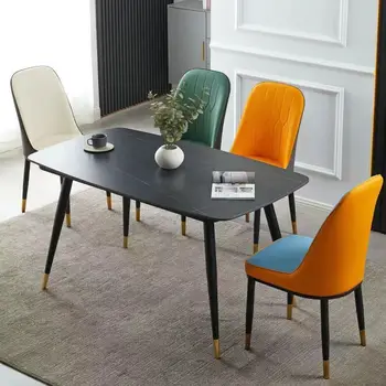  TAMAM Nordic ışık lüks yemek sandalyesi ev basit modern restoran geri makyaj dışkı eğlence masa sandalye otel müzakere sandalye