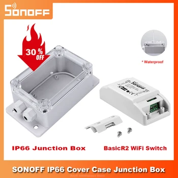  SONOFF IP66 Su Geçirmez Bağlantı Kutusu Su Geçirmez Kılıf Suya dayanıklı Kabuk Kutusu Sonoff BasicR2 / RF / Çift / Güç akıllı anahtar