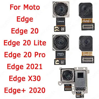  Ön Büyük Selfie Arka Arka Görüş kamerası Motorola Moto Kenar 20 Lite Pro Artı X30 Kamera Modülü Onarım Yedek parça