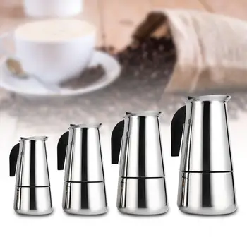  Cezve Kahve Aksesuarları Espresso Makinesi Percolator Soba Kahve Makinesi Percolator Drinkware Paslanmaz Çelik Alüminyum Tencere