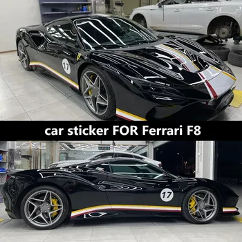  Yeni özelleştirilmiş araba sticker Ferrari F8 görünüm modifiye moda spor araba yarışı film aksesuarları