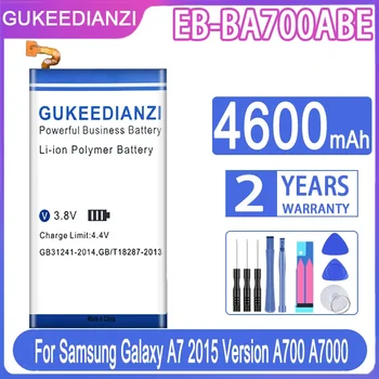  GUKEEDIANZI EB-BA700ABE 4600mAh Pil Samsung Galaxy A7 2015 A700 A7000 Piller + Ücretsiz Araçlar