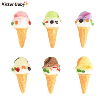  5 adet Mini Milkshake Dondurma Bardak Dollhouse Minyatür Mutfak Gıda Aksesuarları Mutfak Çocuklar Oyuncak Pretend