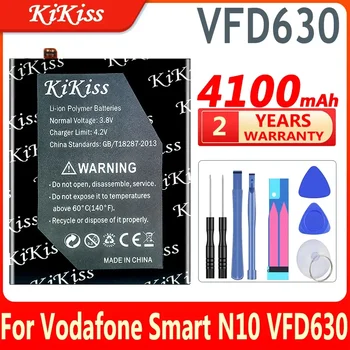  4100mAh KiKiss Pil VFD 630 Vodafone Akıllı N10 VFD630 Yüksek Kapasiteli Piller