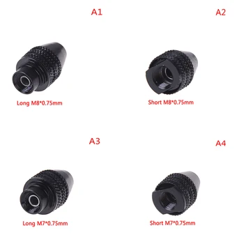  4 tip çok chuck anahtarsız döner aletler için 0.3-3.2 mm matkap ucu aynaları