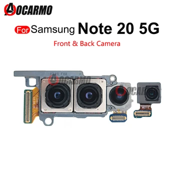  Samsung Galaxy Not için 20 5G Ön Yüz + Arka Geniş Açı Arka Ana Kamera Modülü Flex Kablo Yedek Parçalar