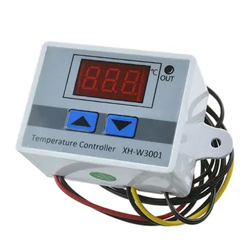  W3001 Dijital Sıcaklık Mikrobilgisayar Termostatı 12 / 220V prob ile ısı serin Sıcaklık Termostatı Kontrol Anahtarı