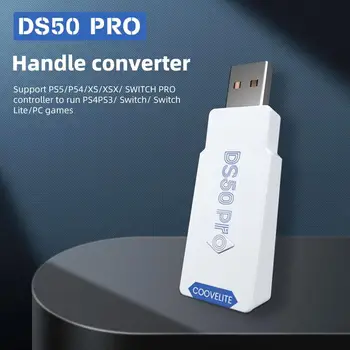  Denetleyici Kablosuz Adaptör Ultra düşük Gecikme USB Dönüştürücü İçin Uyumlu PS5 PS4 PS3 Anahtarı Lite Denetleyici DS50 Pro Gamepad
