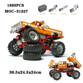  Yapı Taşı MOC-31327 Büyük Ayak kamyonet 1683 ADET Bulmaca Modeli Oyun Parçaları, Yüksek Zorluk Yetişkin ve çocuk oyuncağı Hediyeler